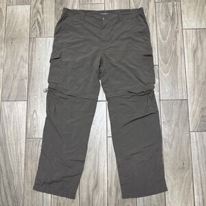 Columbia Silver Ridge Convertible Nylon Cargo Pants Men Size 40X32 Dark Green